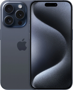 Смартфон Apple iPhone 15 Pro, 512 ГБ, Титановый синий