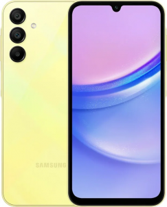 Смартфон Samsung A155F Galaxy A15 5G 8/256Gb Dual nano SIM, не РСТ (Желтый)