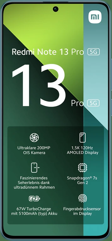 Смартфон Xiaomi Redmi Note 13 Pro 5G 12/512Gb Ocean Teal EU