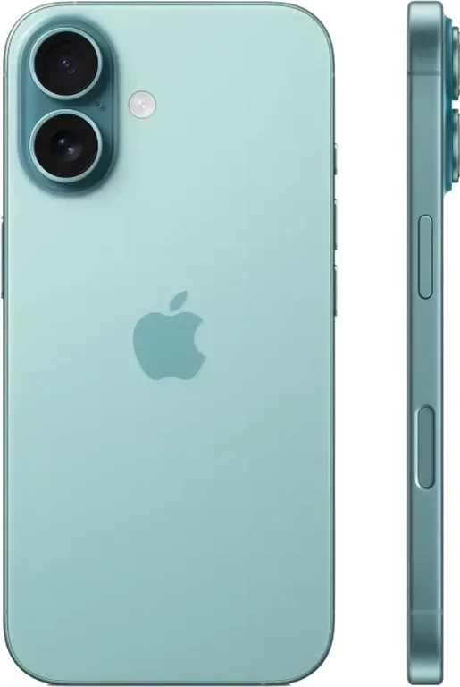 Смартфон Apple iPhone 16 256 ГБ бирюзовый