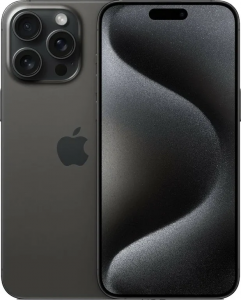 Смартфон Apple iPhone 15 Pro Max 256Gb Black Titanium (1 sim + eSIM)