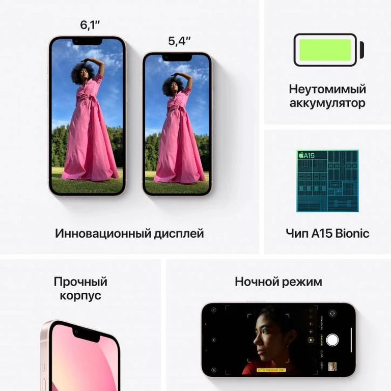 Смартфон Apple iPhone 13 256Gb Pink